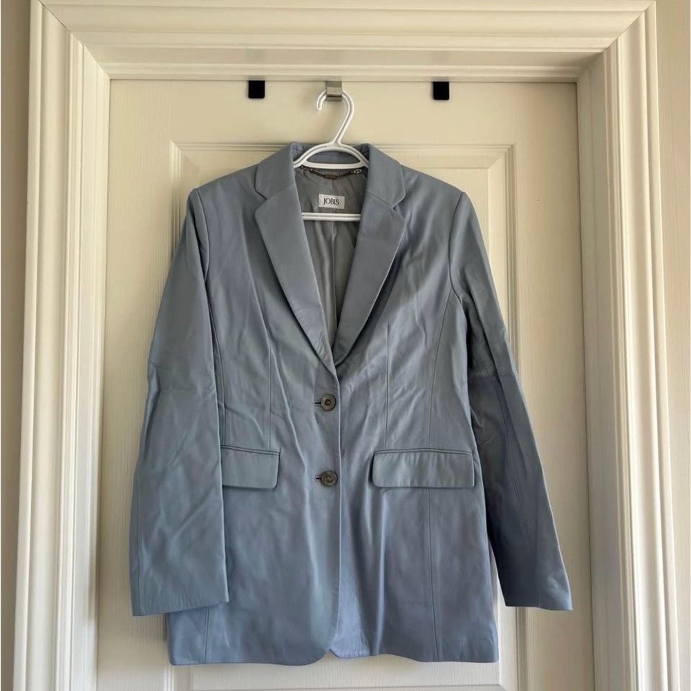 Blue Leather Jacket Jobis